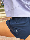 Delta Phi Epsilon lululemon Hotty Hot High-Rise Lined Short 2.5" - Navy