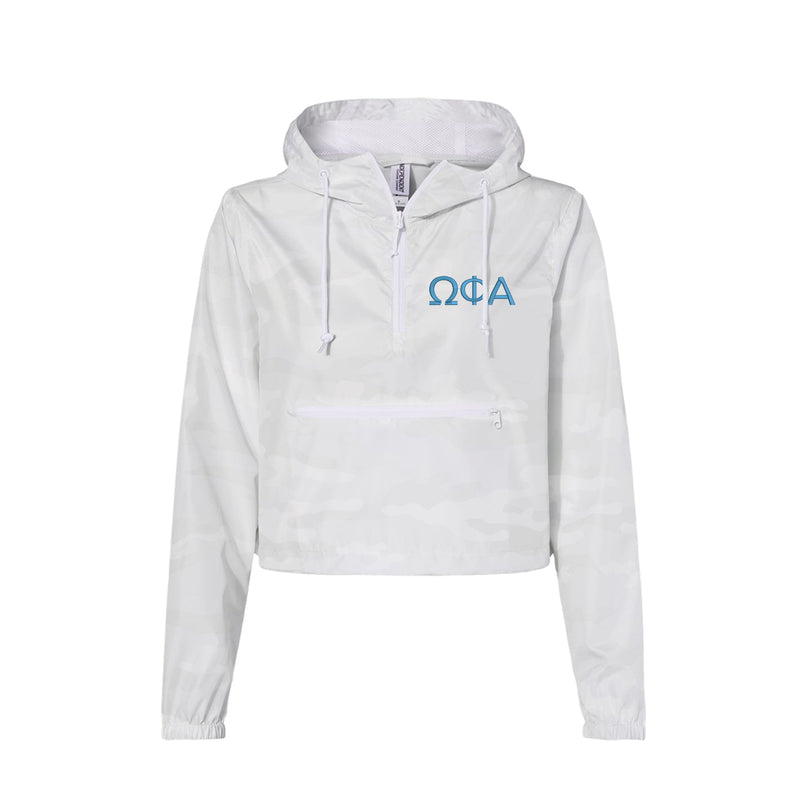 Omega Phi Alpha Crop Windbreaker