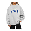 Omega Phi Alpha Mock Neck Sweatshirt - O-PHI-A