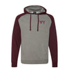 Psi Upsilon Raglan Hooded Sweatshirt