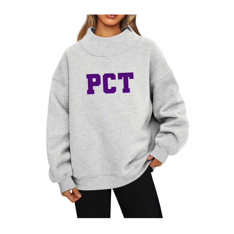Phi Chi Theta Mock Neck Sweatshirt - PCT