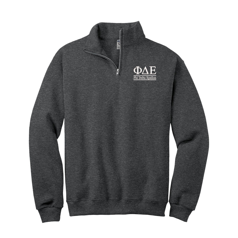 Phi Delta Epsilon Qzip Sweatshirt - 2 Line Design