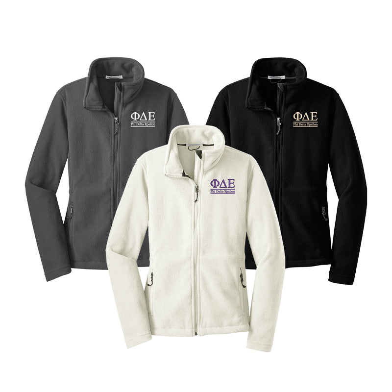 Phi Delta Epsilon Fleece Jacket - Ladies
