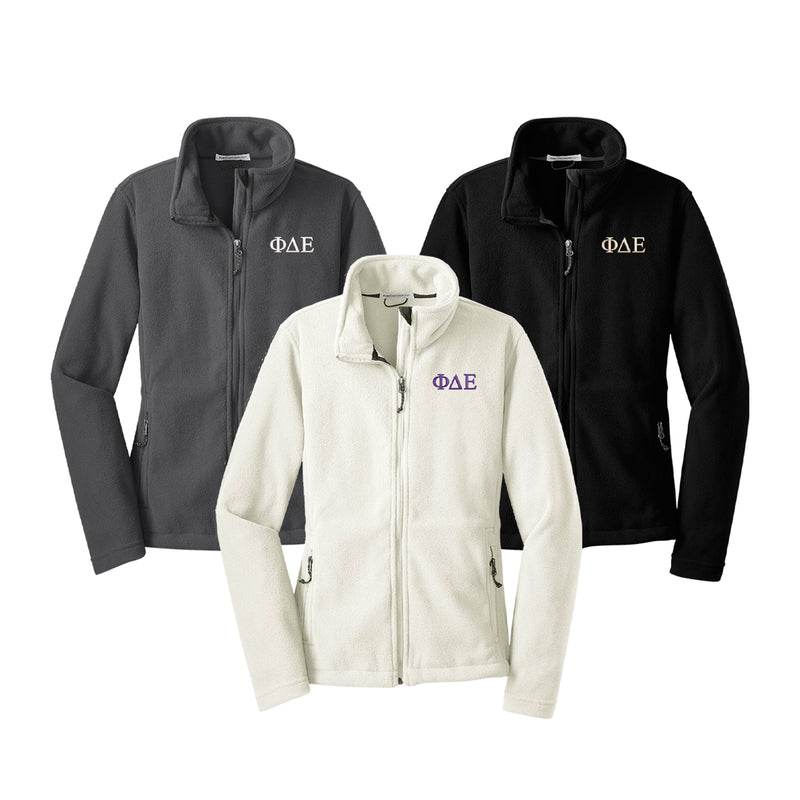 Phi Delta Epsilon Fleece Jacket - Ladies