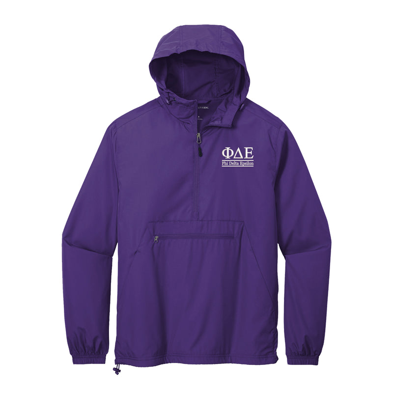 Phi Delta Epsilon Lightweight Windbreaker - 2 Line Design
