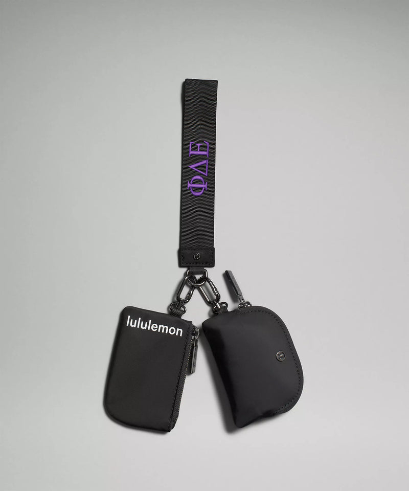 Phi Delta Epsilon lululemon Dual Pouch Wristlet