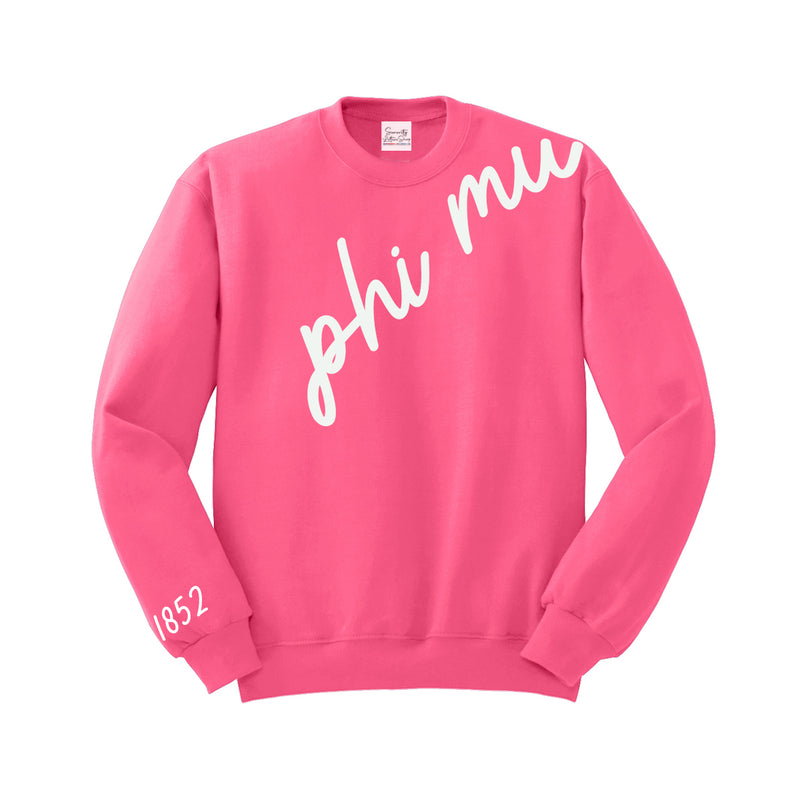 Phi Mu 1852 Avenue Crewneck