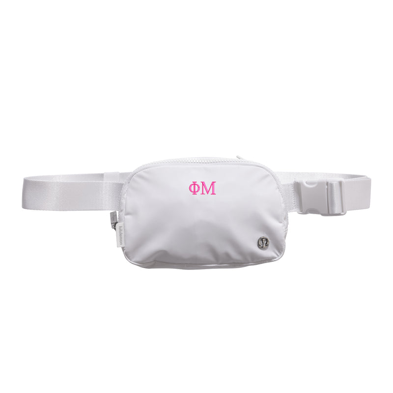 Phi Mu lululemon Everywhere Belt Bag - White
