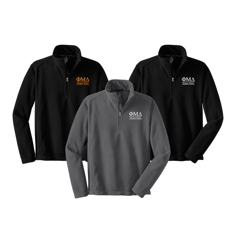 Phi Mu Delta Fleece Pullover - Chapter Name