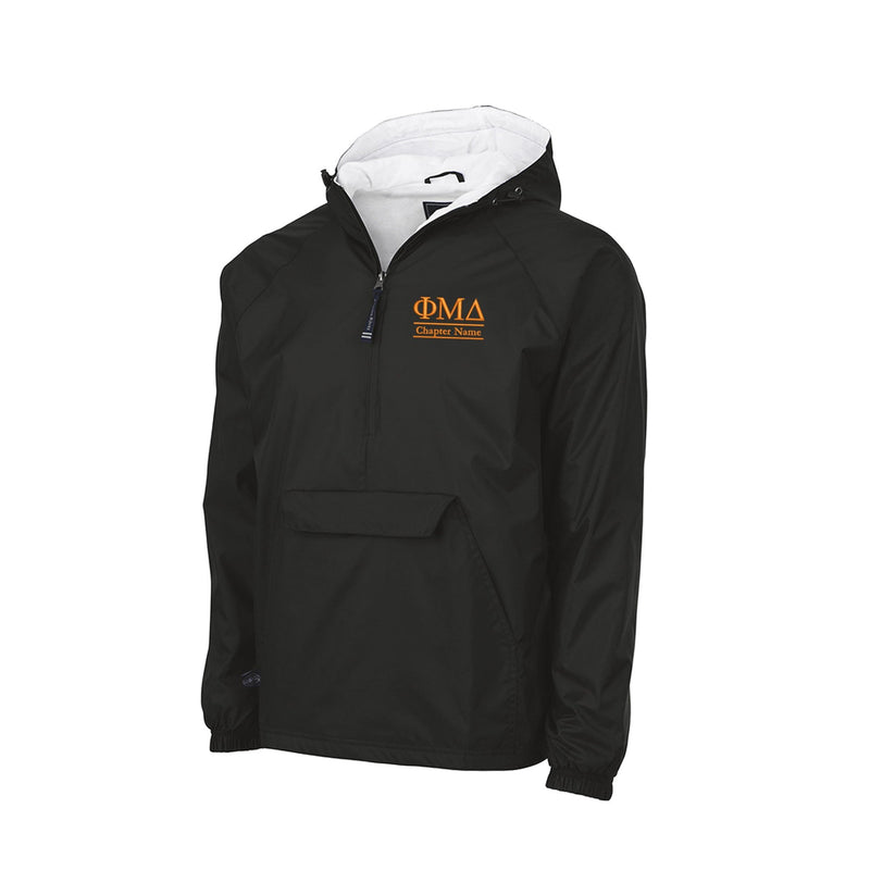 Phi Mu Delta Flannel Lined Windbreaker - Chapter Name