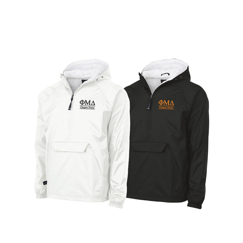 Phi Mu Delta Flannel Lined Windbreaker - Chapter Name