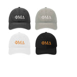 Phi Mu Delta Relaxed Fit Hat - Letters