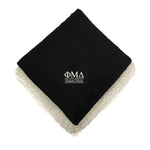 Phi Mu Delta Sherpa Lined Blanket - Chapter Name