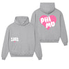 Phi Mu 1852 Boxy Heart Pullover Hoodie