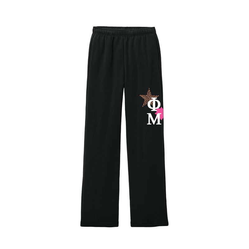 Phi Mu Luxe Fleece Straight Leg Sweats