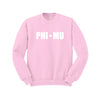Phi Mu Sorority Crewneck Sweatshirt - Stars