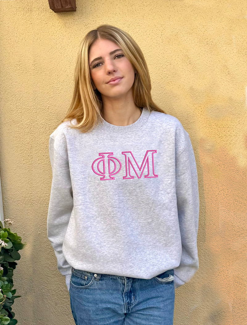 Phi Mu lululemon Steady State Crew - Outline