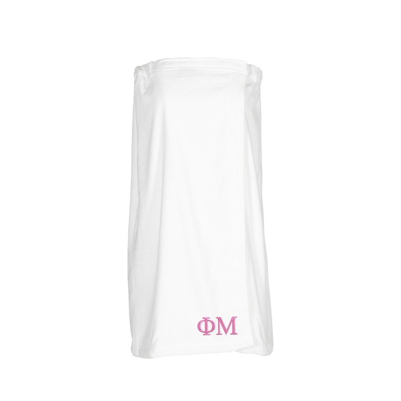 Phi Mu Terry Velour Spa Wrap