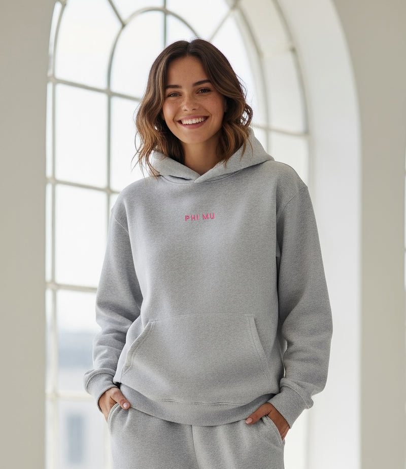 Phi Mu Fave Fit Hoodie - Wordmark