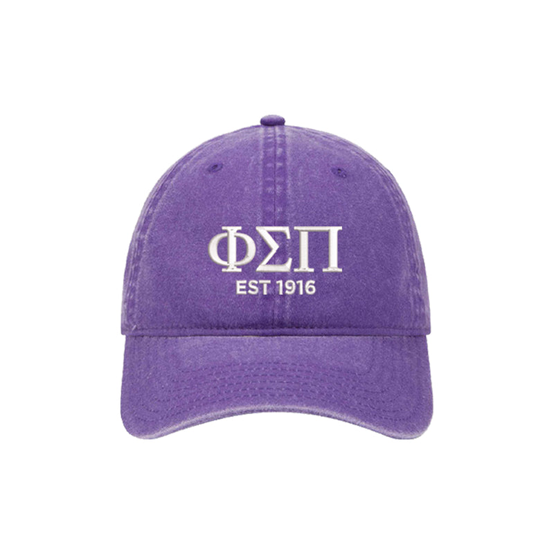 Phi Sigma Pi Est 1916 Relaxed Fit Hat