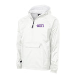 Phi Sigma Pi Flannel Lined Windbreaker  - Letters