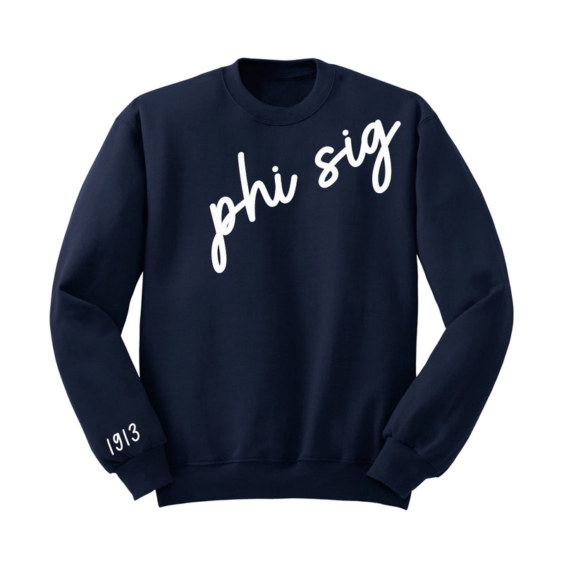 Phi Sigma Sigma 1913 Avenue Crewneck