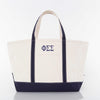 Phi Sigma Sigma Large Canvas Tote Bag