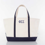 Phi Sigma Sigma Large Canvas Tote Bag