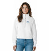 Phi Sigma Sigma MOM lululemon Scuba Oversized Funnel-Neck Half Zip - White