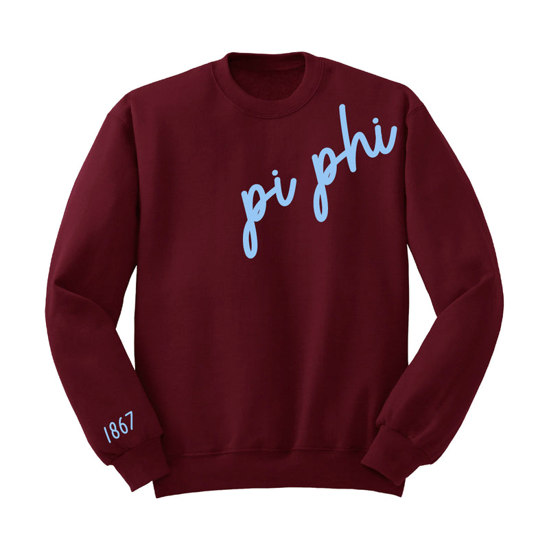 Pi Beta Phi 1867 Avenue Crewneck