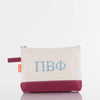 Pi Beta Phi Canvas Cosmetic Bag