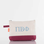 Pi Beta Phi Canvas Cosmetic Bag