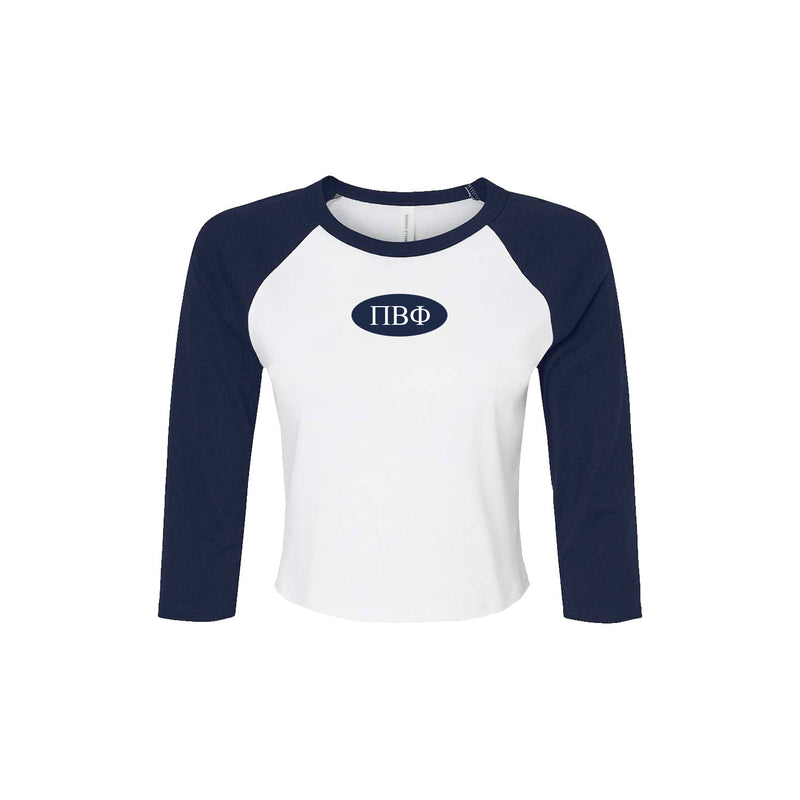 Pi Beta Phi Sorority Raglan Fitted Baby Tee