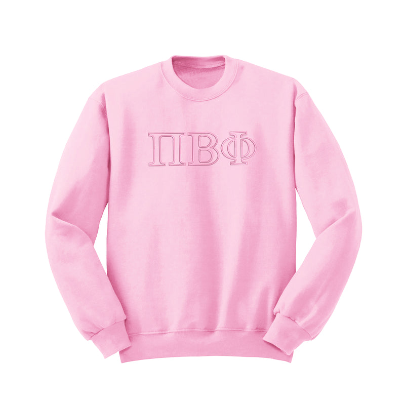Pi Beta Phi Outline Monochromatic Crewneck