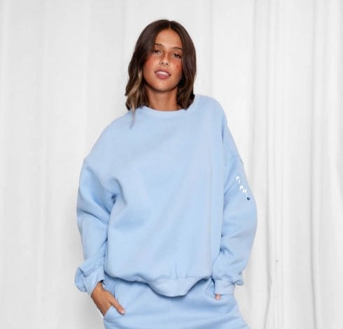 Pi Beta Phi Cloud Fleece Crewneck - PI PHI