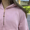 LIMITED EDITION Alpha Omicron Pi lululemon Scuba Oversized Half-Zip Hoodie - Pink Haze