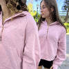 LIMITED EDITION Alpha Omicron Pi lululemon Scuba Oversized Half-Zip Hoodie - Pink Haze