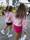LIMITED EDITION Gamma Phi Beta lululemon Scuba Oversized Half-Zip Hoodie - Pink Haze
