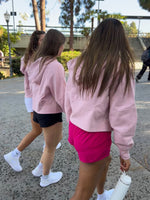 LIMITED EDITION Gamma Phi Beta lululemon Scuba Oversized Half-Zip Hoodie - Pink Haze