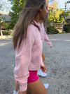 LIMITED EDITION Alpha Omicron Pi lululemon Scuba Oversized Half-Zip Hoodie - Pink Haze