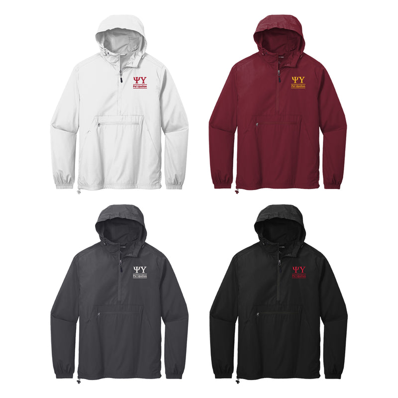 Psi Upsilon Windbreaker - 2 Line Design
