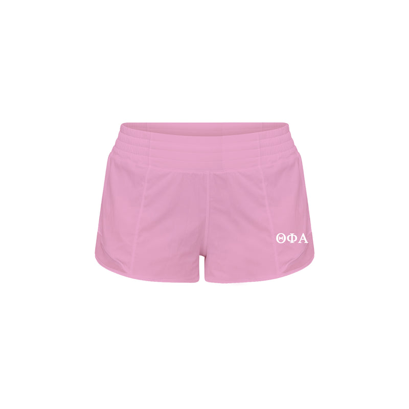 LIMITED EDITION Theta Phi Alpha lululemon Hotty Hot High-Rise Lined Short 2.5" - Pink Frosting