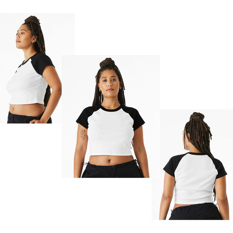 Delta Sigma Pi Short Sleeve Crop Raglan