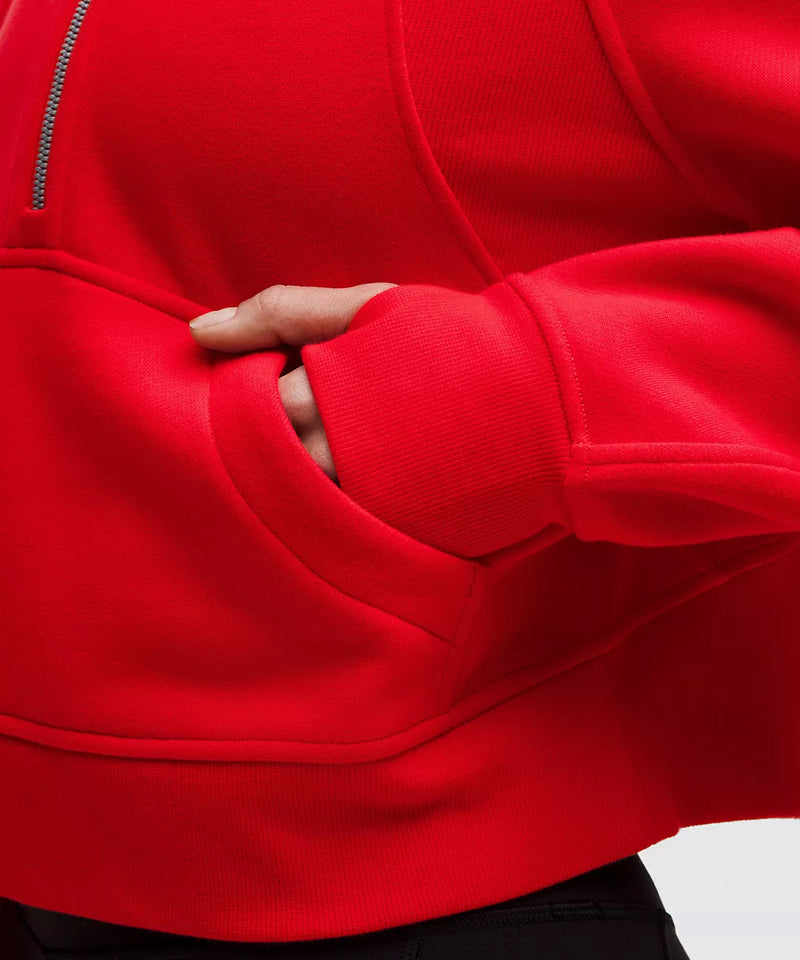LIMITED EDITION lululemon Scuba Oversized Half-Zip Hoodie - True Red
