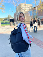 Chi Omega 5 Stripe Crewneck Sweatshirt