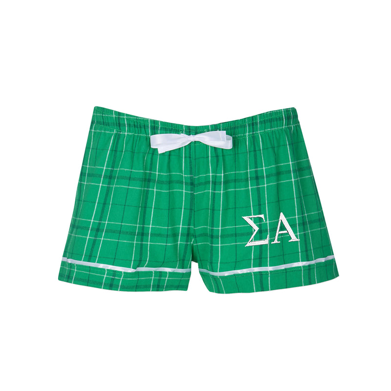 Sigma Alpha Flannel Boxer Shorts