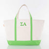 Sigma Alpha Large Canvas Tote Bag
