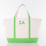 Sigma Alpha Large Canvas Tote Bag