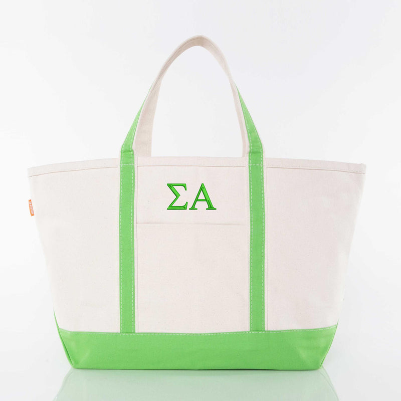 Sigma Alpha Large Canvas Tote Bag