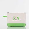 Sigma Alpha Canvas Cosmetic Bag